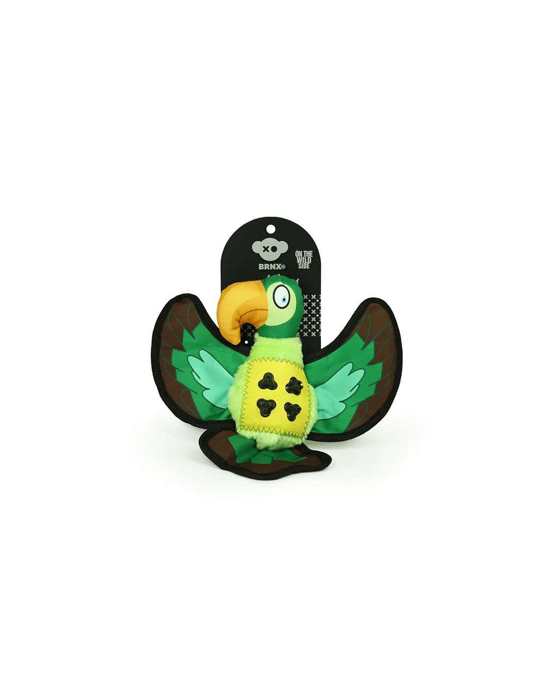 JUGUETE LORO TEXTIL REPELENTE AL AGUA 30,5 CM
