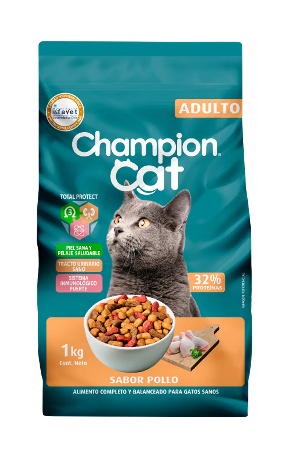 CHAMPION CAT SABOR POLLO ADULTO 8 KG 1