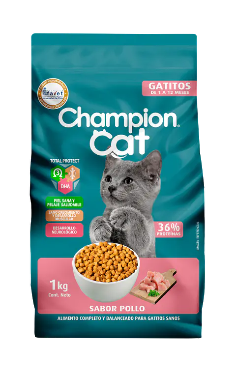 CHAMPION CAT SABOR POLLO GATITO 8 KG
