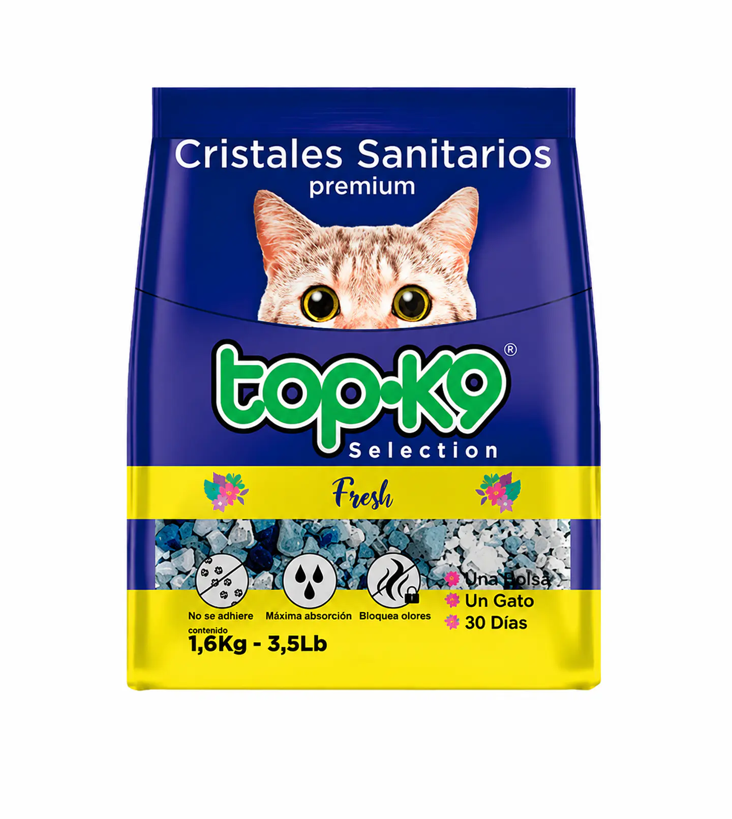 TOP-K9 CRISTALES SANITARIOS FRESH 1,6 KG 1