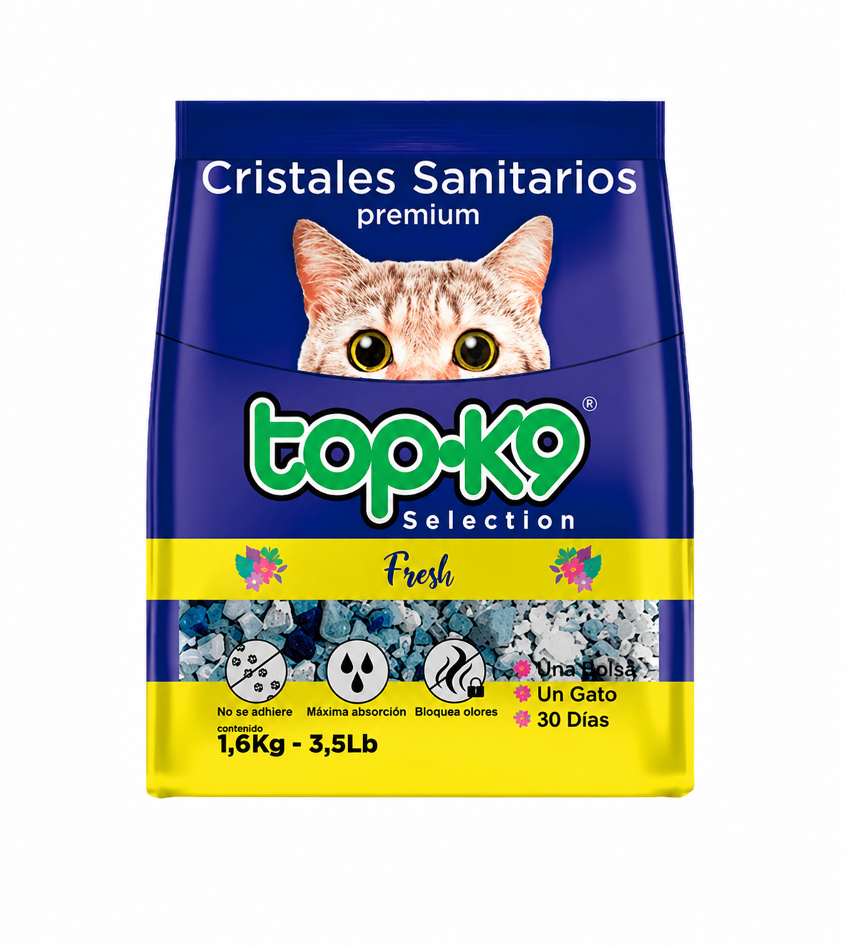 TOP-K9 CRISTALES SANITARIOS FRESH 1,6 KG