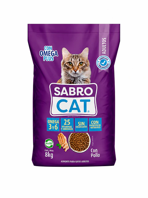 SABROCAT SABOR POLLO GATO ADULTO 8 KG
