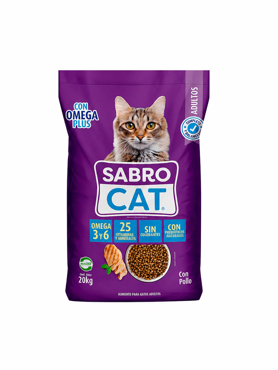 SABROCAT SABOR POLLO GATO ADULTO 20 KG 1