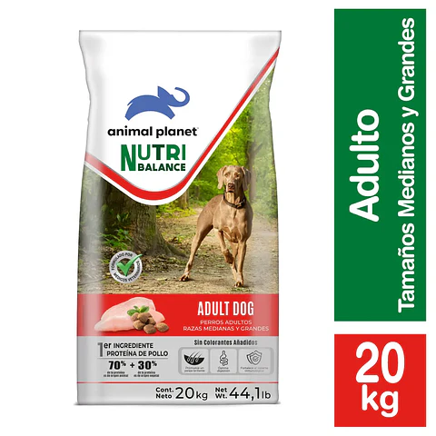 ANIMAL PLANET SABOR POLLO ADULTO 20 KG