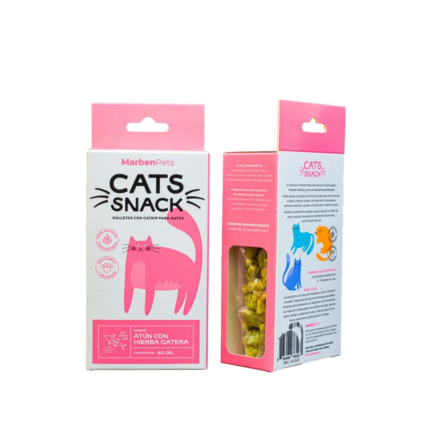 Cats Snack Galletas con Hierba Gatera Sabor a Pollo 80G