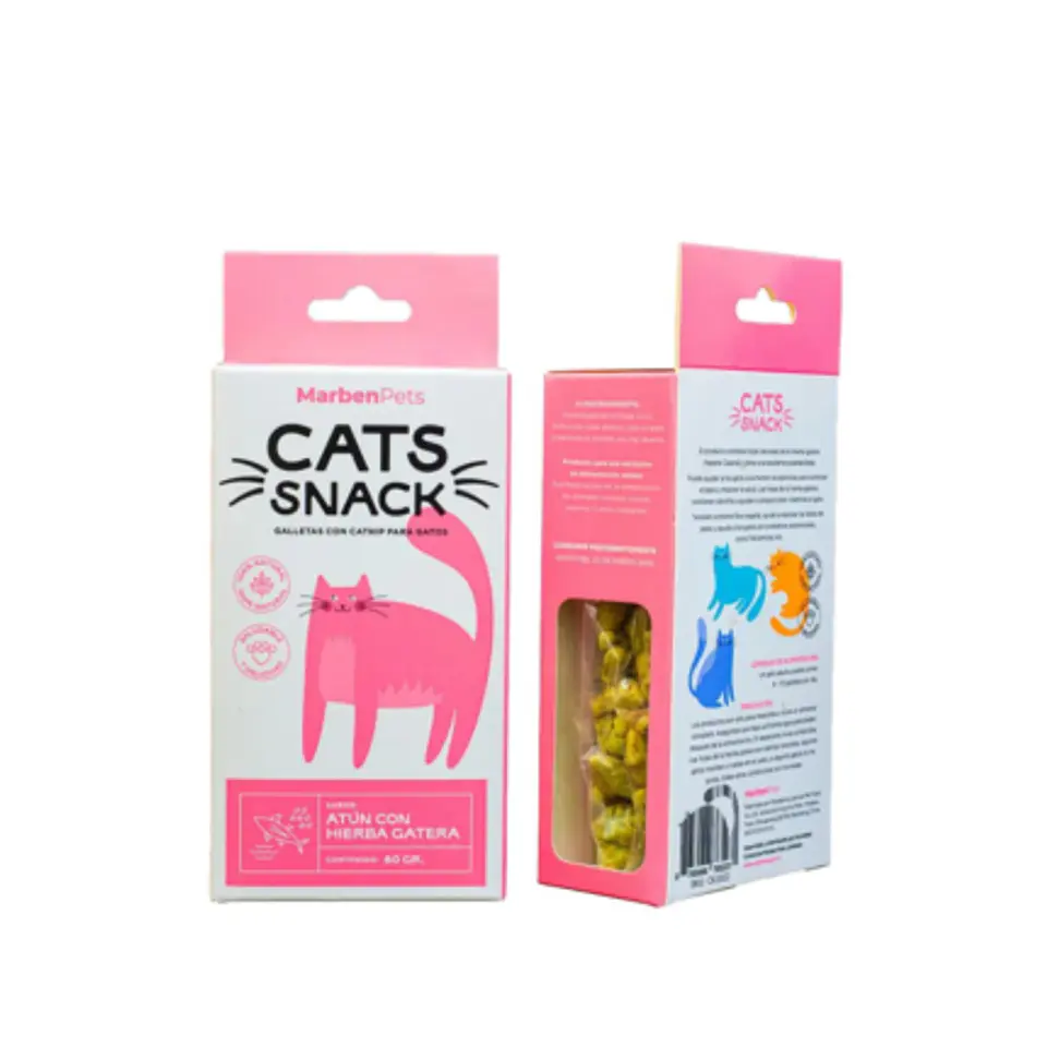 CATS SNACK GALLETAS ATUN CON HIERBA GATERA 80 GR. 1