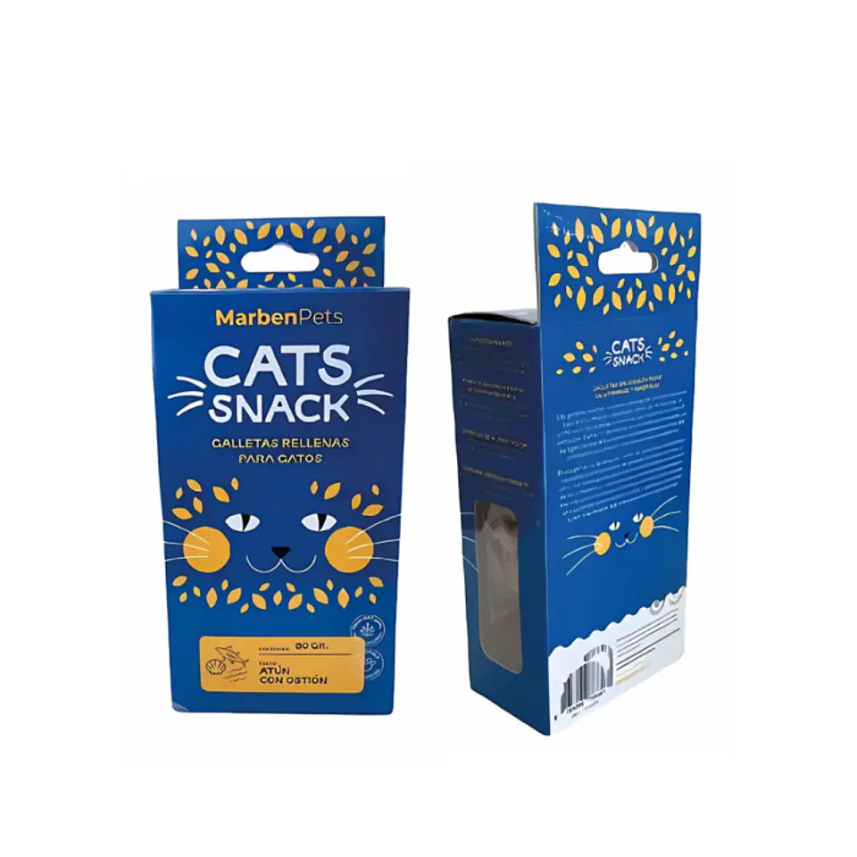 CATS SNACK GALLETAS RELLENAS ATUN CON OSTION 80 GR. 1