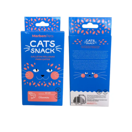 Cats Snack Galletas Rellenas con Atún y Queso 80gr