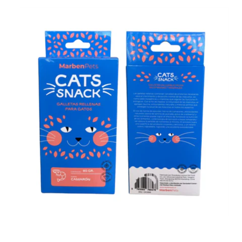 CATS SNACK GALLETAS RELLENAS CAMARON 80 GR.