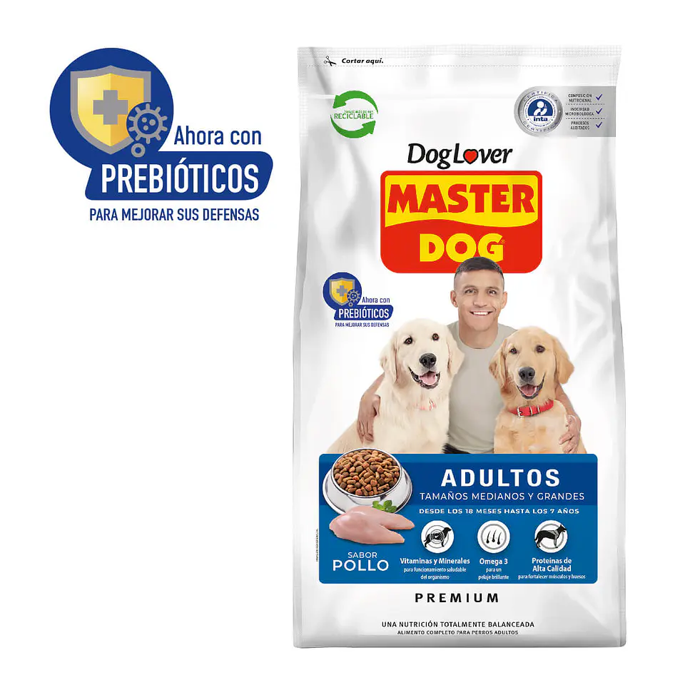 MASTER DOG ADULTO SABOR POLLO 18 KG 1