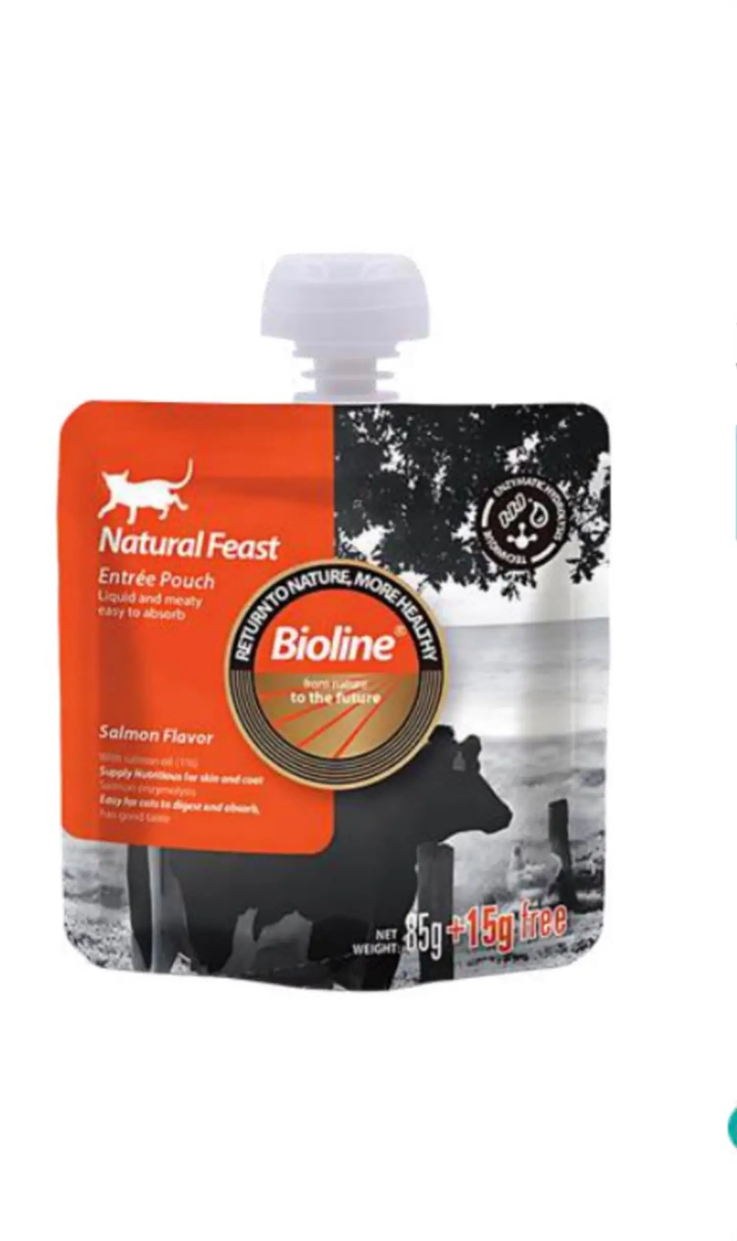BIOLINE GATO POUCH ALIMENTO COMPLETO DE SALMON 100 GR 1