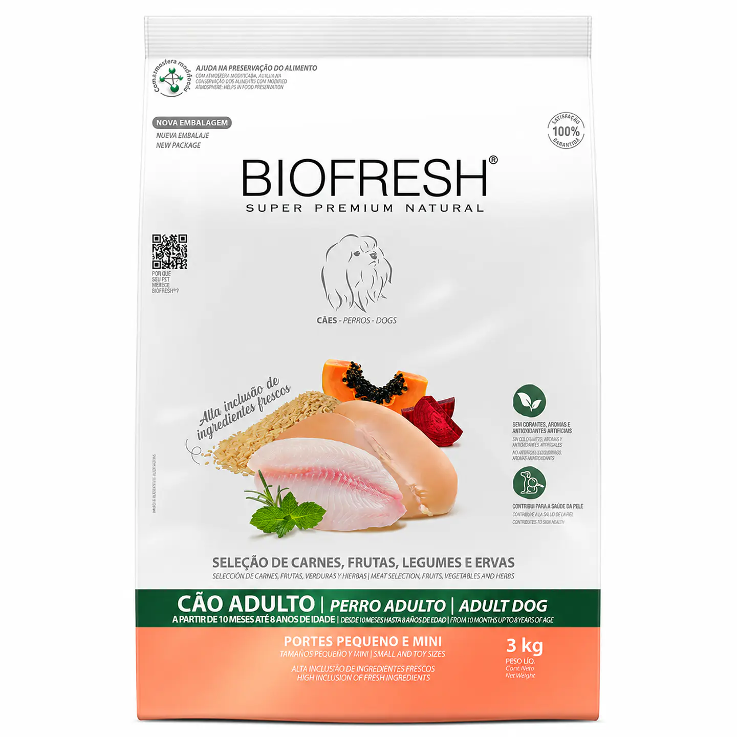 BIOFRESH PERRO ADULTO RAZA PEQUEÑA Y MINI 3 KG 1