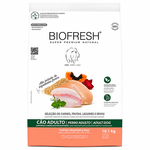 BIOFRESH PERRO ADULTO RAZA PEQUEÑA Y MINI 10,1 KG