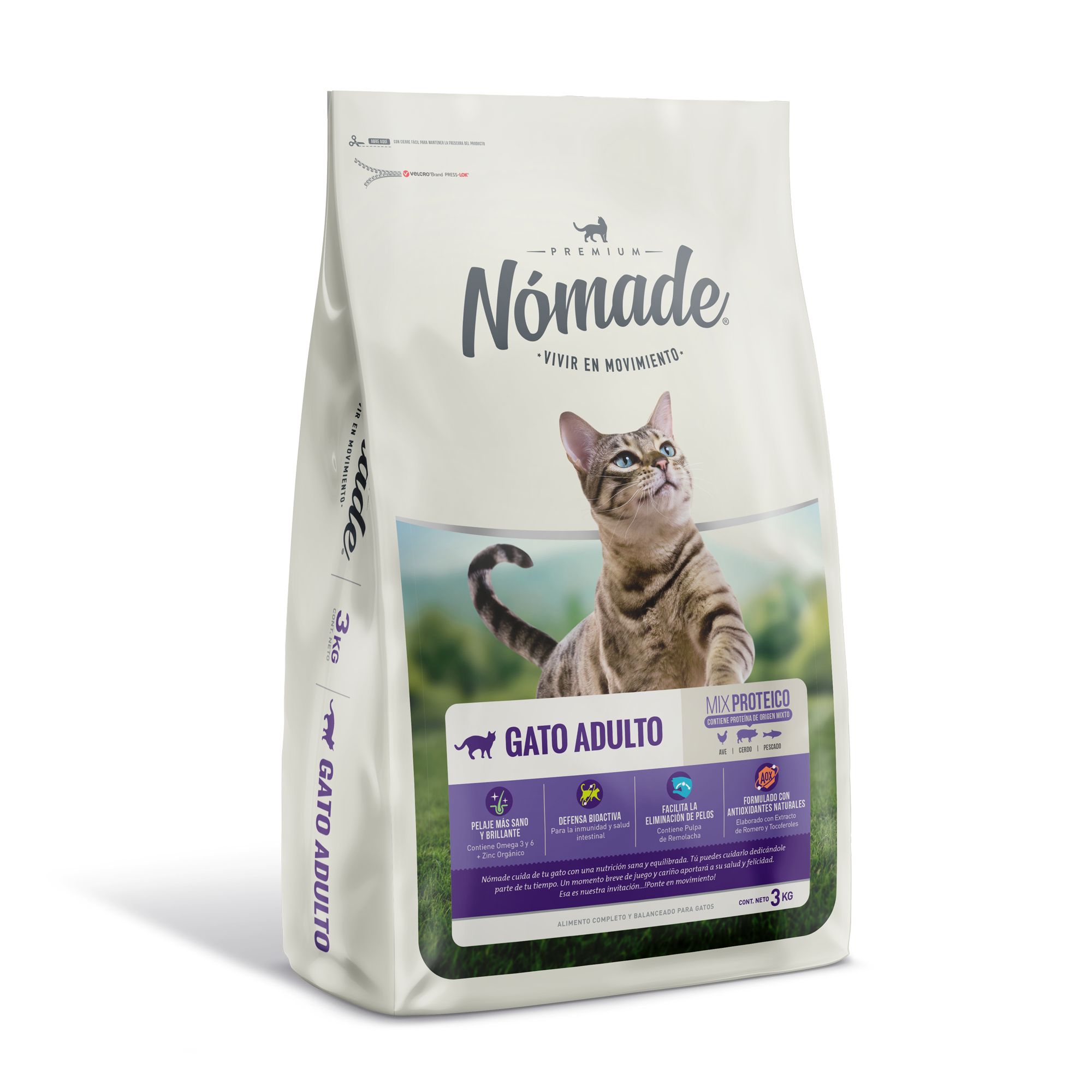 Comida de Gato Nomade Adulto 10 Kg