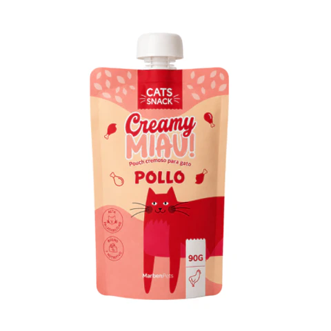 CREAMY MIAU POLLO 90 G – CATS SNACK
