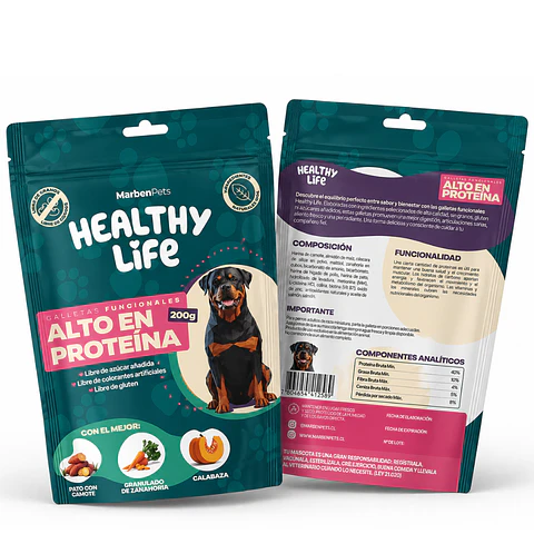 Galletas Alto en Proteína Healthy Life 200g