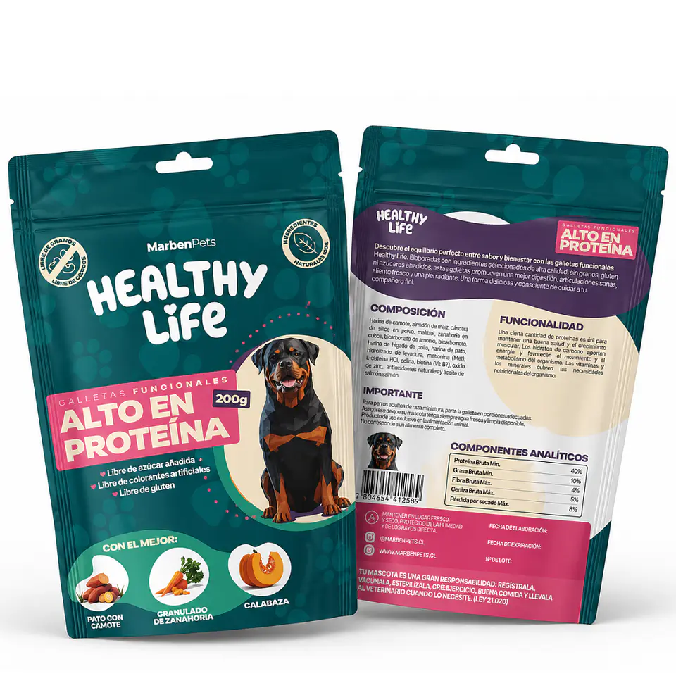 Galletas Alto en Proteína Healthy Life 200g 1
