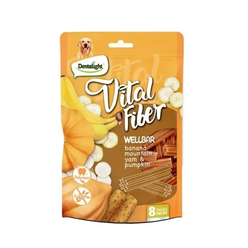 VITAL FIBER DENTALIGH SABOR BANANA/CALABAZA/QUESO 80 G 1