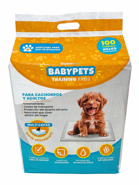 SABANILLAS BABY PETS 60 x 60 / 100 unidades