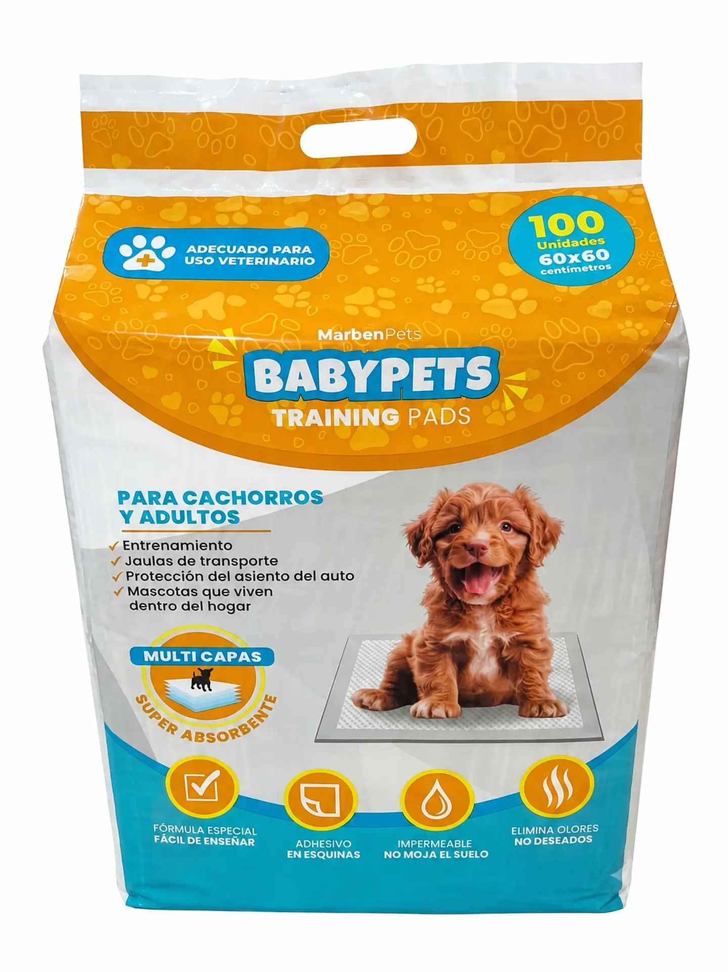 SABANILLAS BABY PETS 60 x 60 / 100 unidades 1