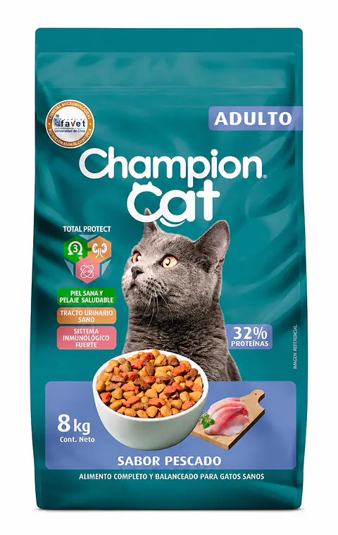 CHAMPION CAT SABOR PESCADO 8 KG