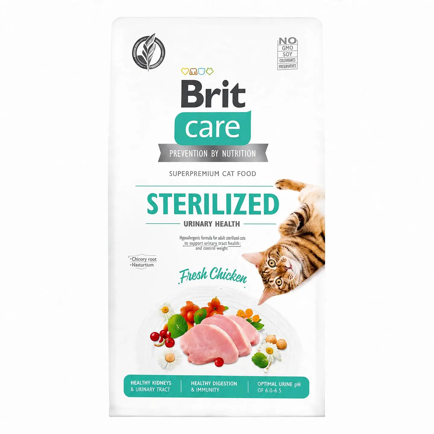 BRIT CARE CAT STERILIZED CHICKEN 2 KG 1