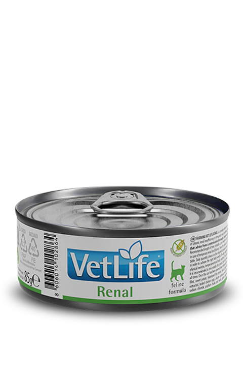 VET LIFE LATA RENAL GATO 85 G