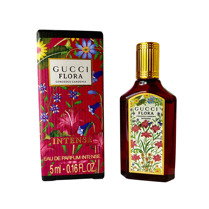 Gucci Flora Gorgeous Gardenia Intense Miniatura Eau de Parfum 5 ml - Perfume Floral Amaderado para Mujer 1