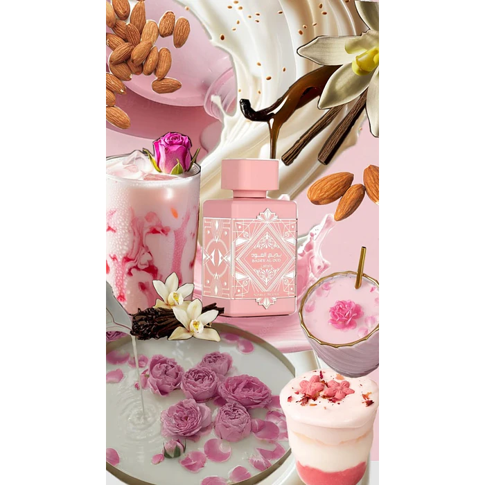 Lattafa Badee al Oud Noble Blush Miniatura 5 ml – Perfume Oriental Floral para llevar a todas partes 5