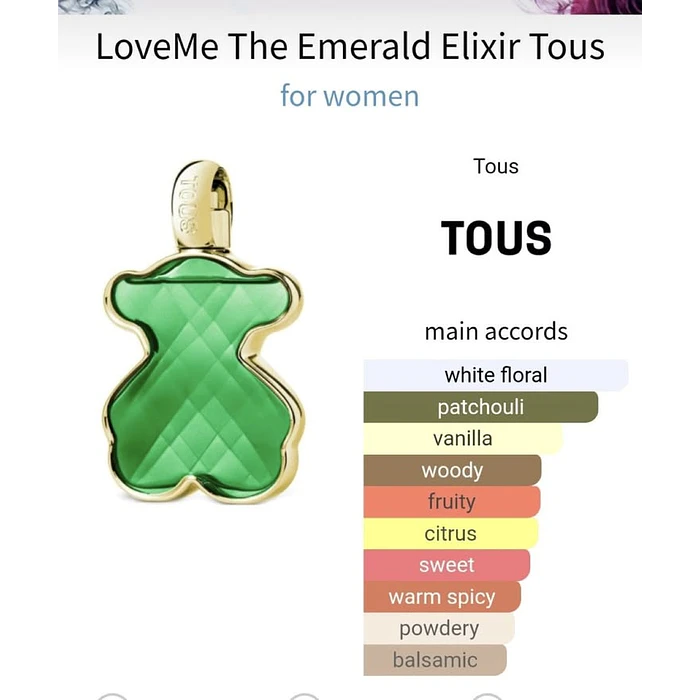 Mini Perfume Tous LoveMe The Emerald Elixir 4.5 ml Original 4
