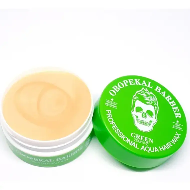 (Verde) OBOPEKAL® Cera Para Cabello (Matte) Barber  200ml Profesional 1