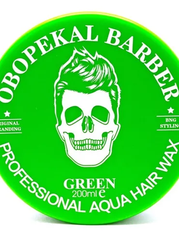 Cera Para Cabello Obopekal Barber Verde 200ml Profesional 2