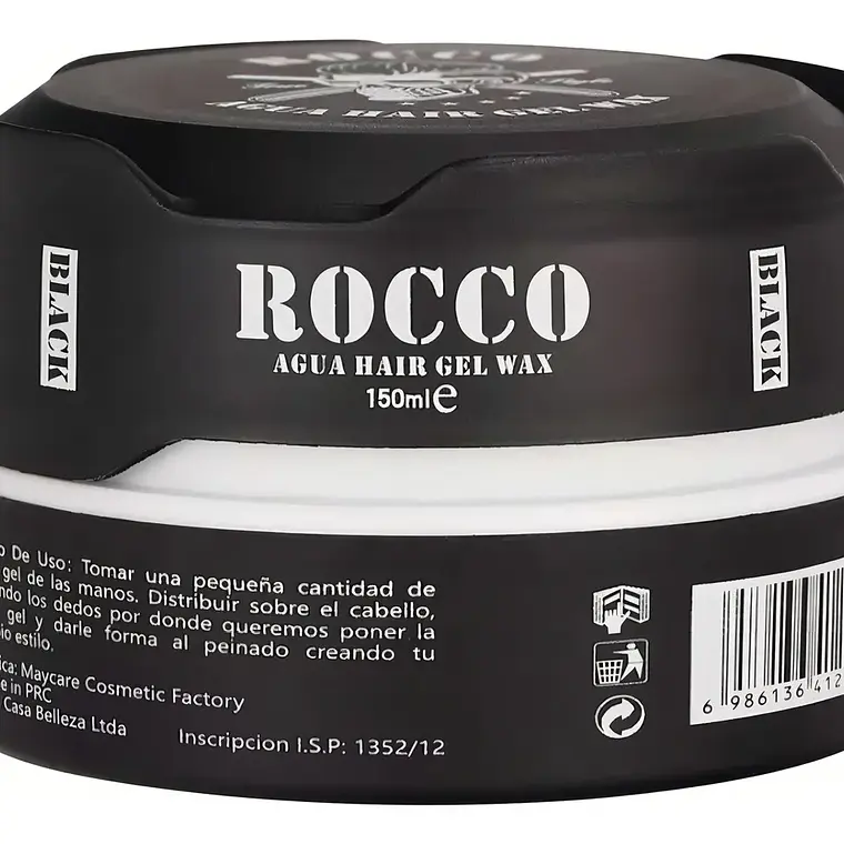  ROCCO® Cera Para Cabello Moldeadora (Negra) Extra Fuerte 150ml 2