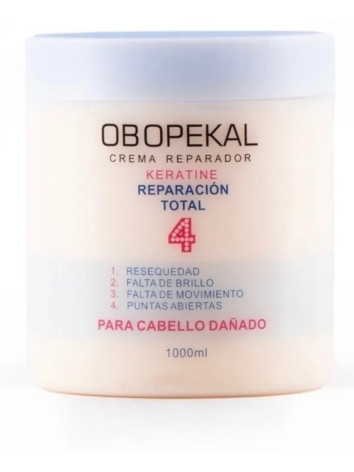 Obopekal crema de reparación total keratine 4 1000ml 1