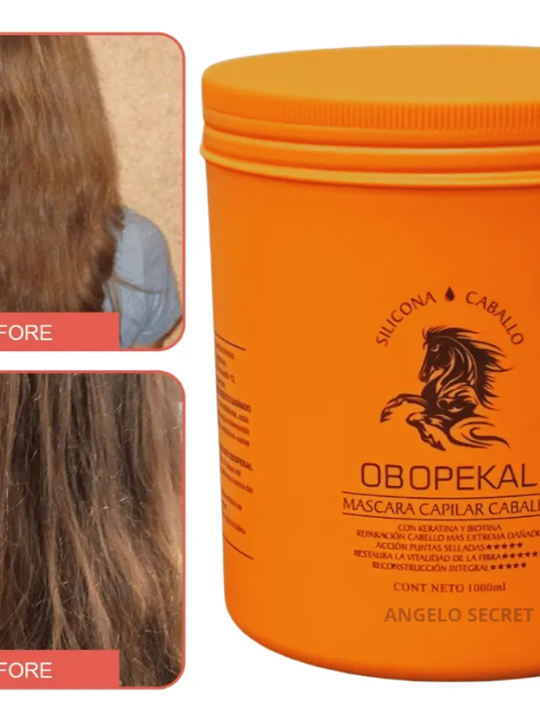 Mascarilla Capilar Caballo Reparacion Obopekal® 1000ml 4