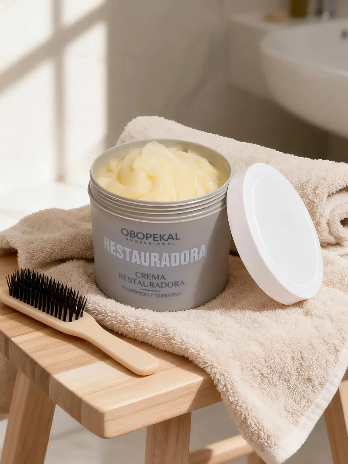 Obopekal Crema Restauradora Polipéptido Y Queratina 500ml 1