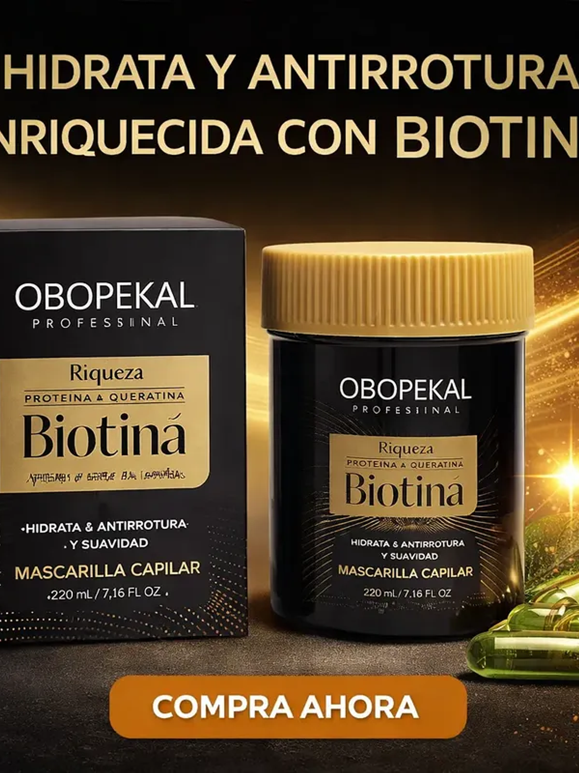 Obopekal Crema Biotin + Keratin 800ml 2