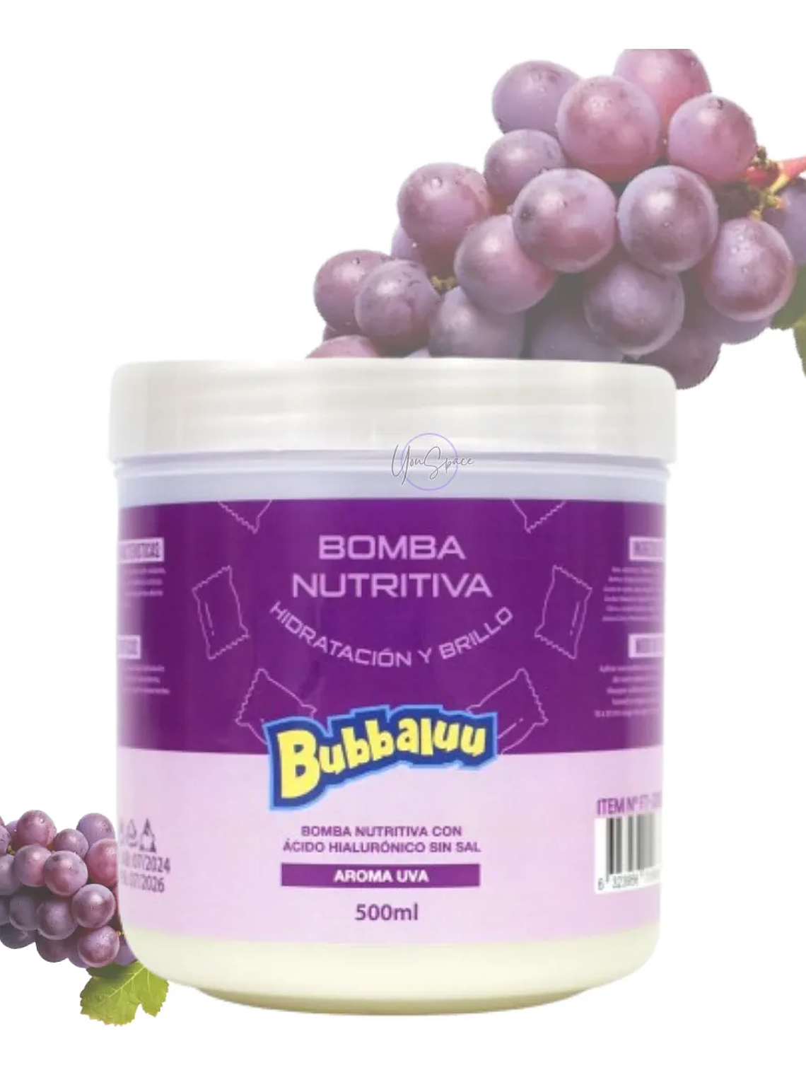 Reania.y Bomba Nutritiva Bubbaluu Uva 500ml 2