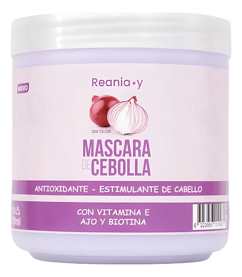 Mascara Crema Capilar De Cebolla Anticaida Biotina Vit E Ajo