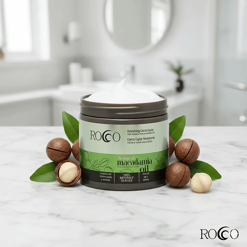 Crema Capilar Cabello Natural Macadamia Oil Rocco