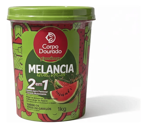 Crema Melancia 1 Kilo 2 En 1 Corpo Dourado Sandía
