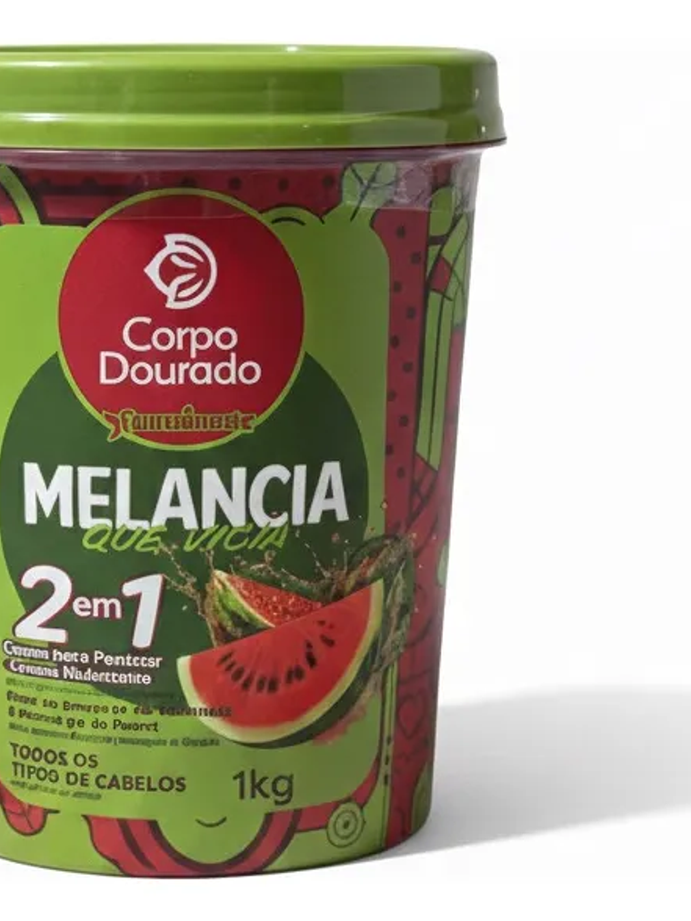 Crema Melancia 1 Kilo 2 En 1 Corpo Dourado Sandía 1