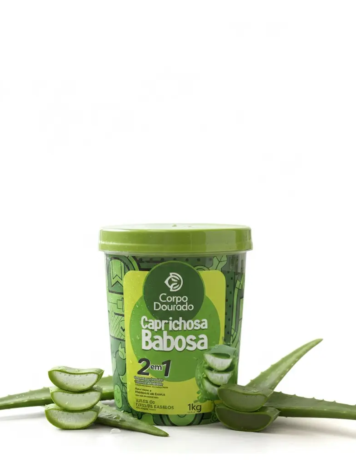 Crema Caprichosa Babosa 1 Kilo 2 En 1 Corpo Dourado 2