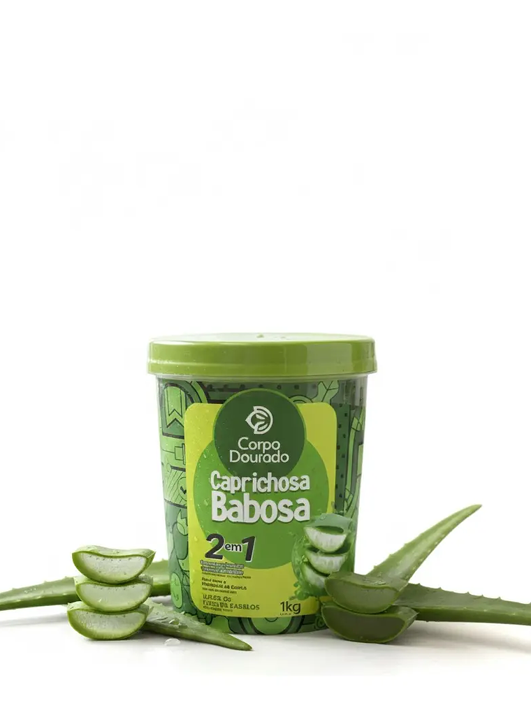 Crema Caprichosa Babosa 1 Kilo 2 En 1 Corpo Dourado 2