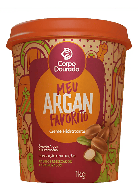 Crema Brasileña Para Reparar Cabellos Dañados Con Argan 1 Kg