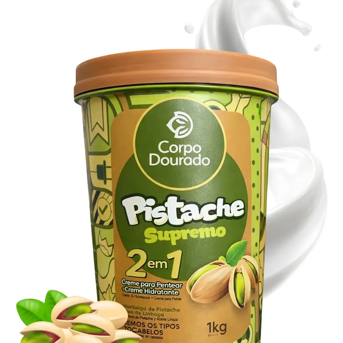 Corpo Dourado Crema De Tratamiento Y Crema De Peinar 2en1  / 1kg 2
