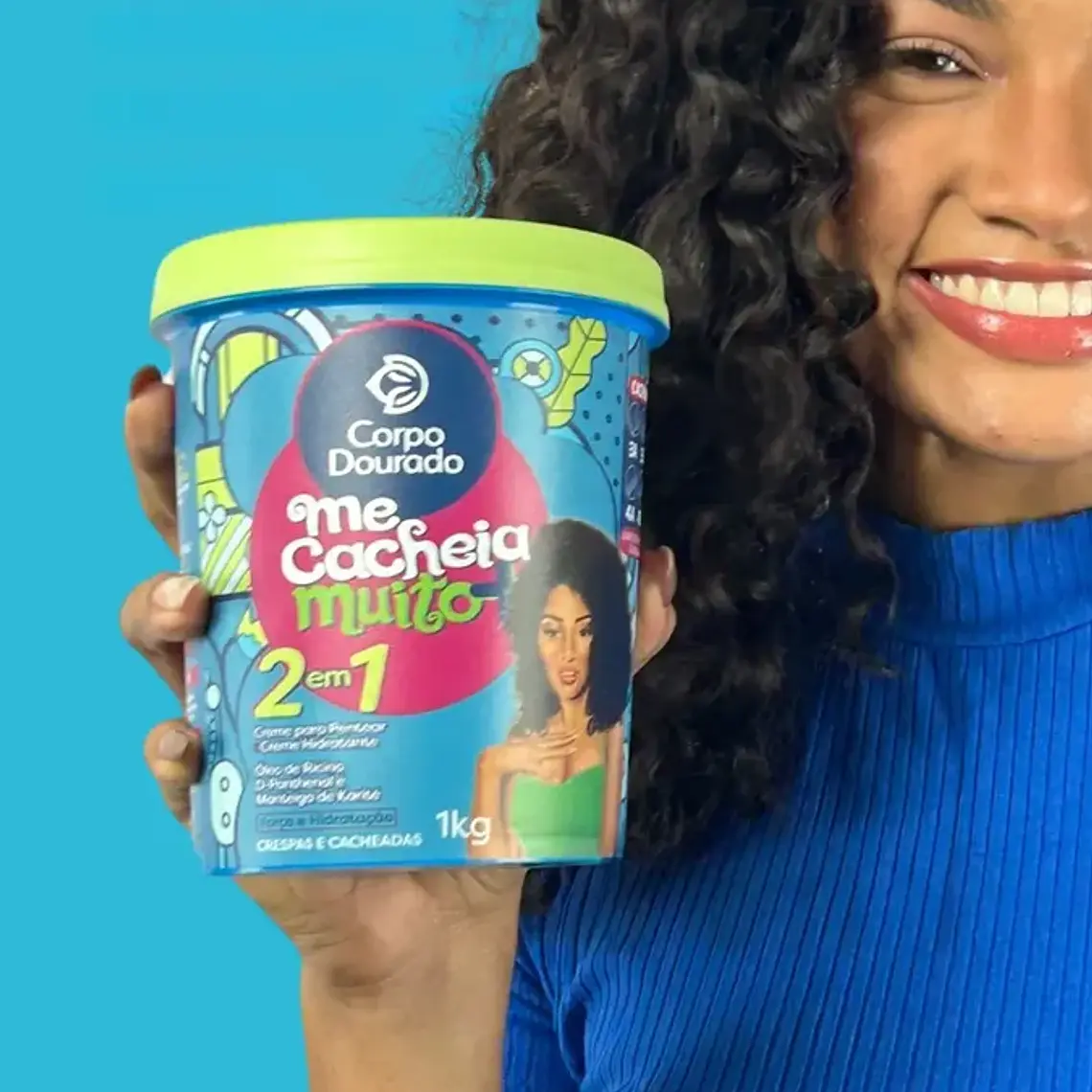 Corpo Dourado Crema  Me Cacheia Muito+ 2en1  / 1kg 3