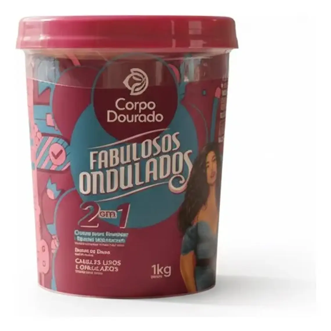 Corpo Dourado Crema Fabulosos Ondulados  2En1   / 1 Kg 2
