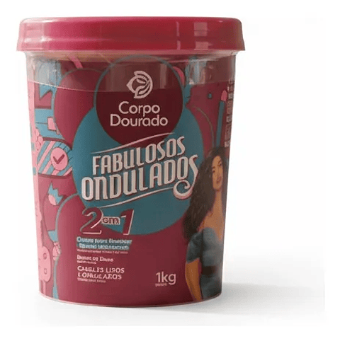 Crema 2 En 1 Fabulosos Ondulados Corpo Dourado 1 Kg