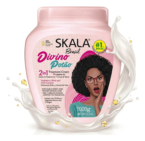 Skala Divino Potao Máscara Vegana Crema Peinar Rulos X 1kg